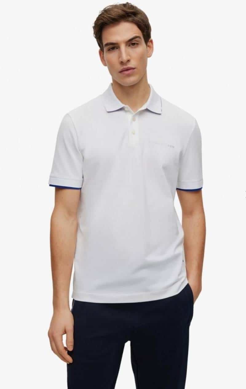 Hugo Bos s _X POR5Ch3 Edition White Premium Polo T-Shirt