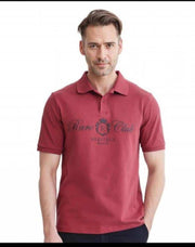 Rare Rabbit Milange Logo Print Premium Polo T-Shirt