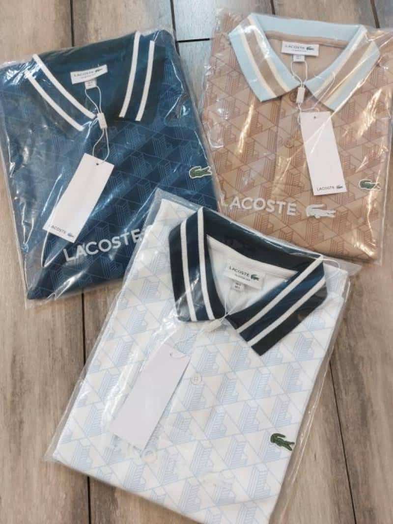 Lacost e Navy Blue Embroidery Logo Premium Polo T-Shirt