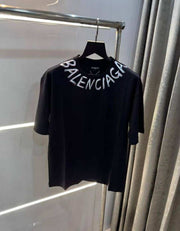 balencig a  Black Back Print Imported Oversized T-Shirt