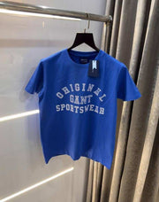 Gan t Blue Logo Print Premium Classic T-Shirt