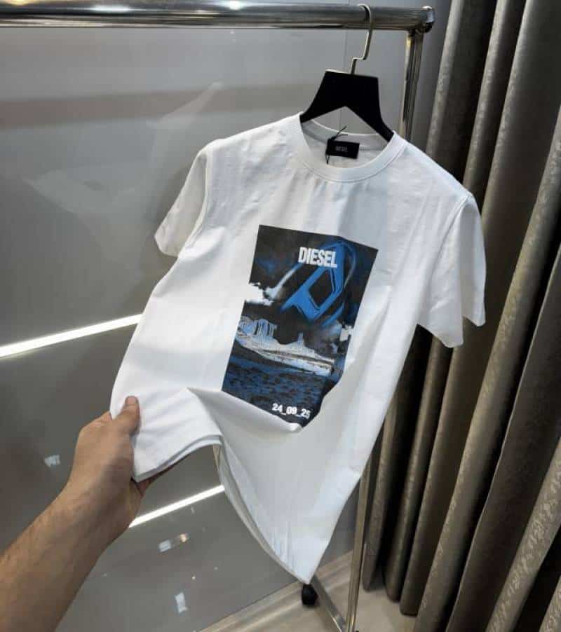 Diese l White Logo Work Premium Classic T-Shirt