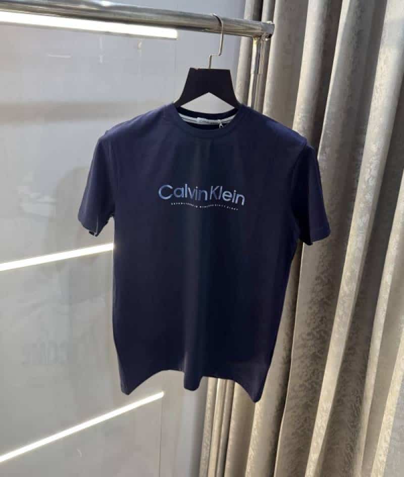 Calvin  Klein Navy Blue Logo Print Premium T-Shirt