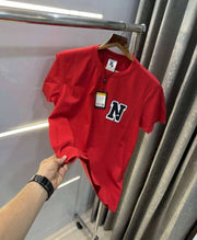 Nik e Red Back Print Premium T-Shirt