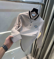 Lacost e Beige Premium Classic Full Sleeves Polo T-Shirt