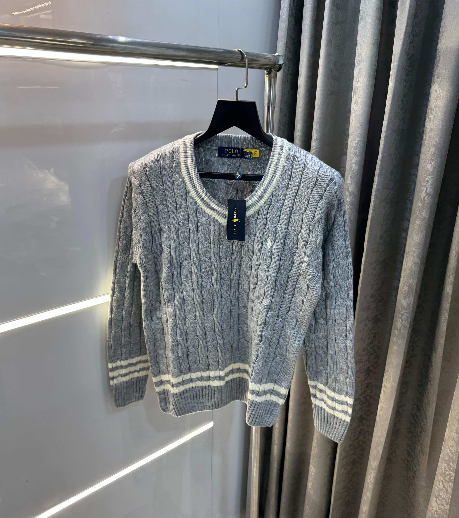 Ralph Laure n Grey Imported Knitted Pull Over