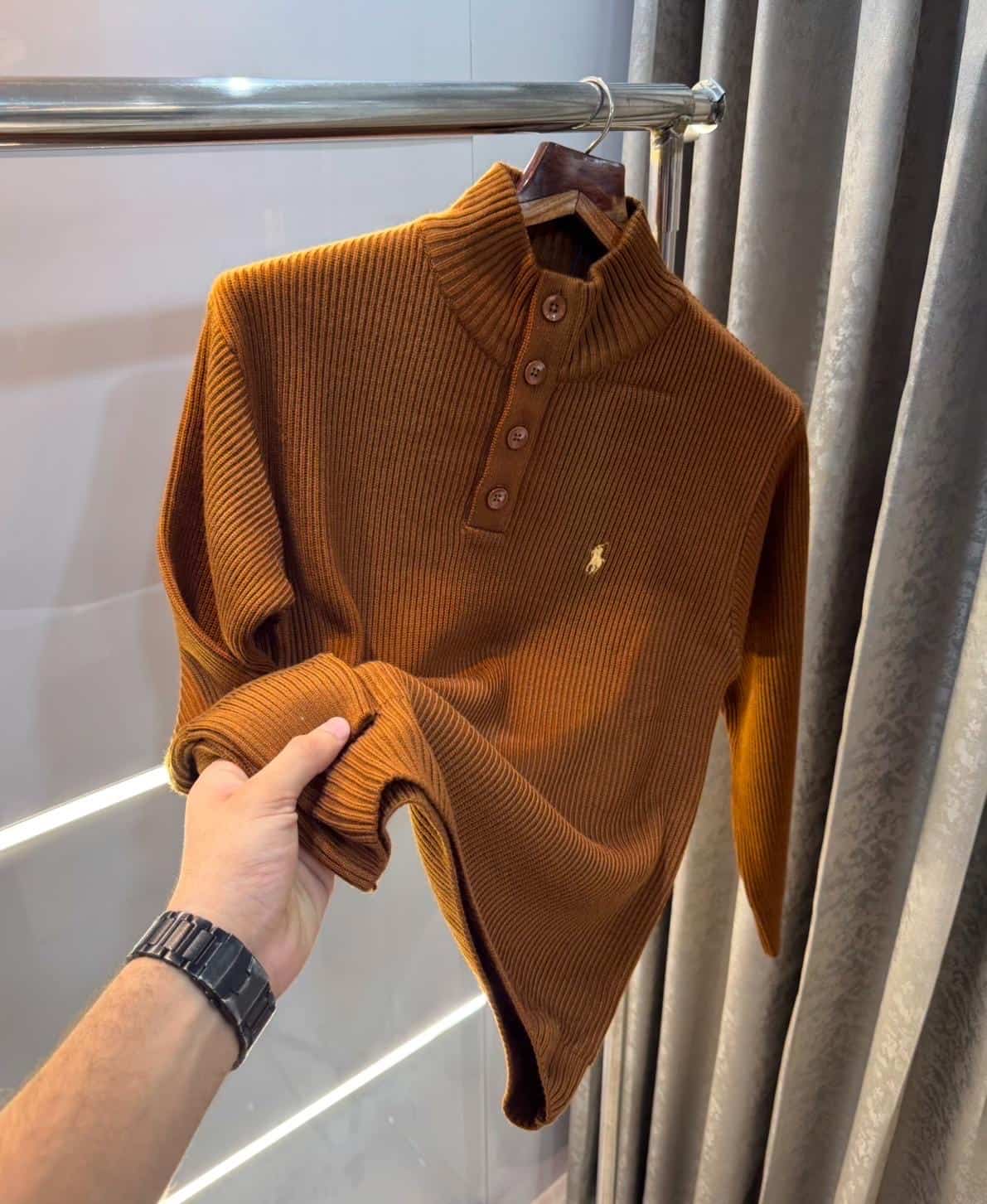 Ralph Laure n Tan Imported Knitted Pull Over