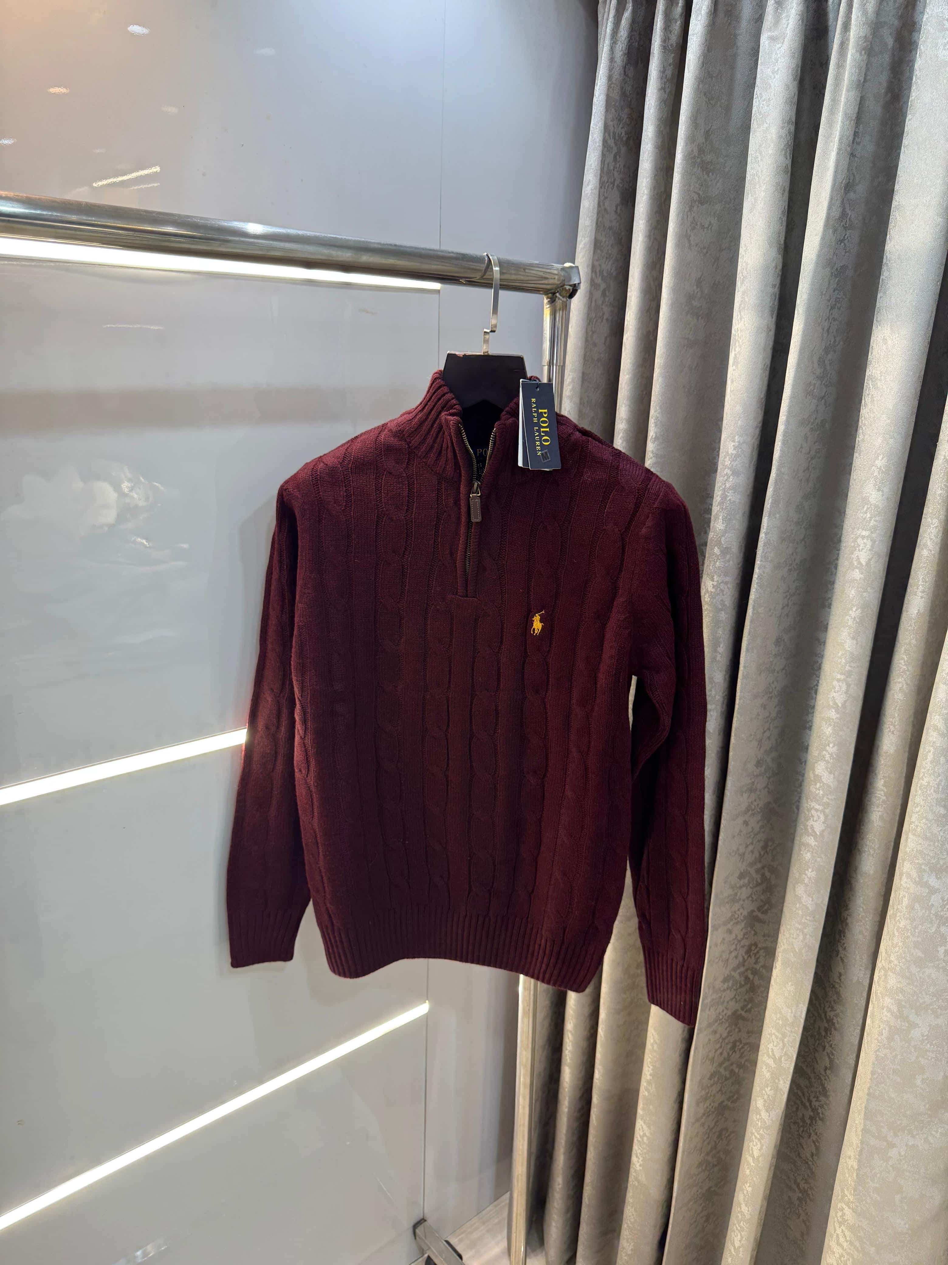 Ralph Laure n Wine Imported Knitted Pull Over