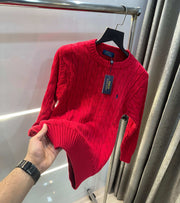 Ralph Laure n red  Imported Knitted Pull Over