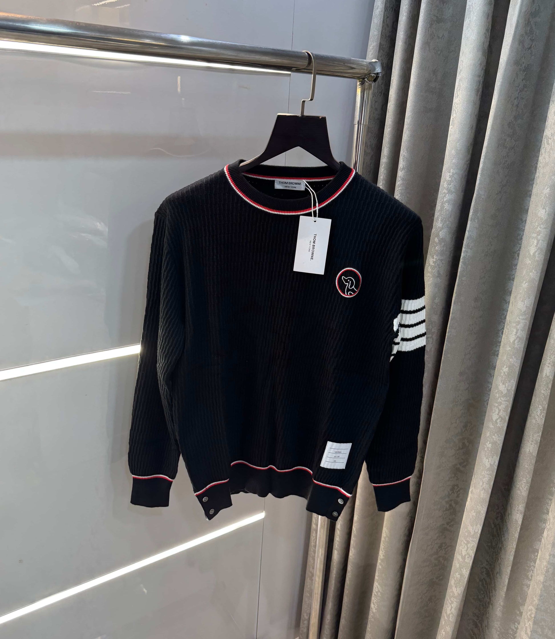 Thome Browne Black Imported Knitted Pull Over