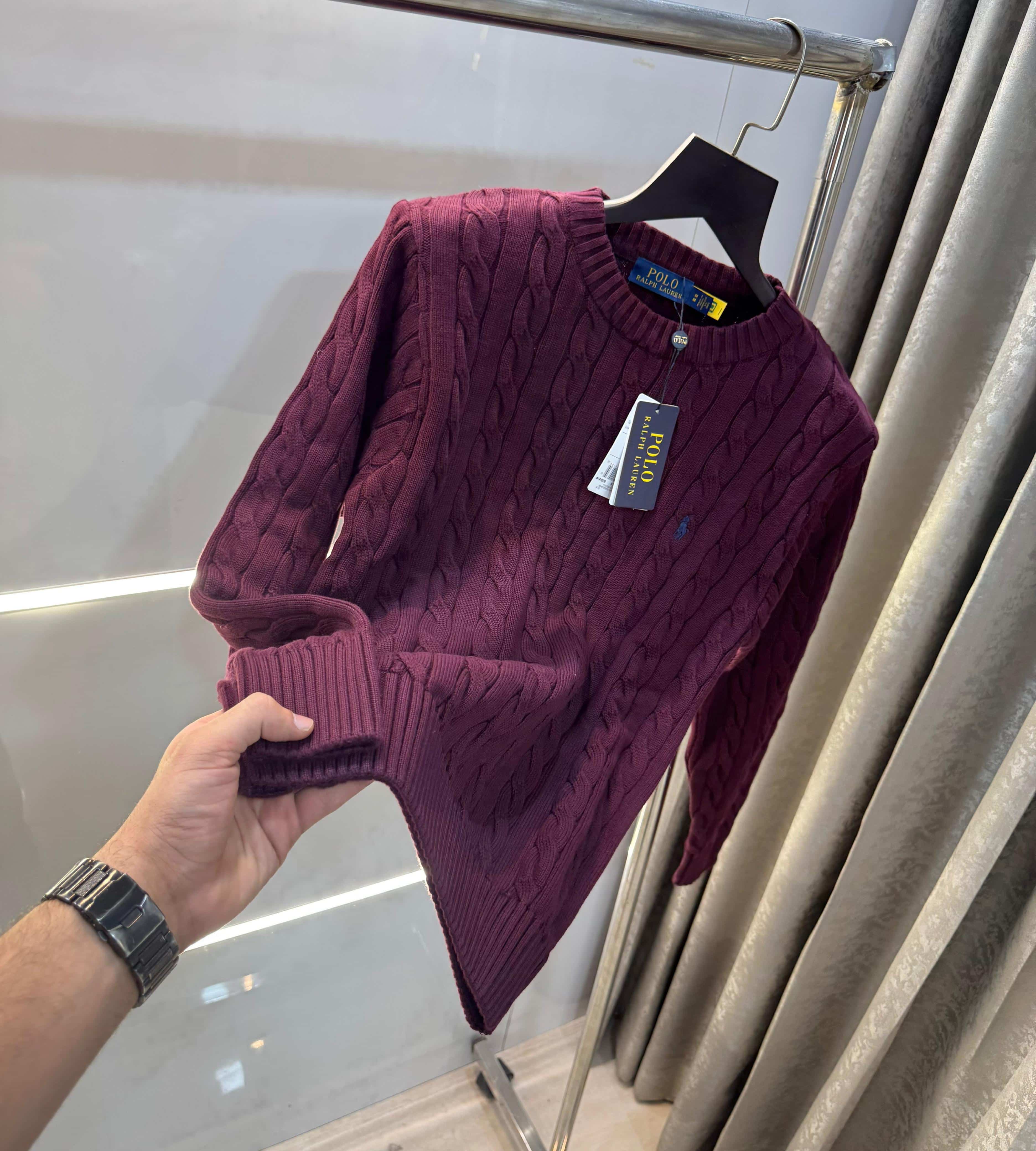 Ralph Laure n wine embroidery Premium Sweatshirt