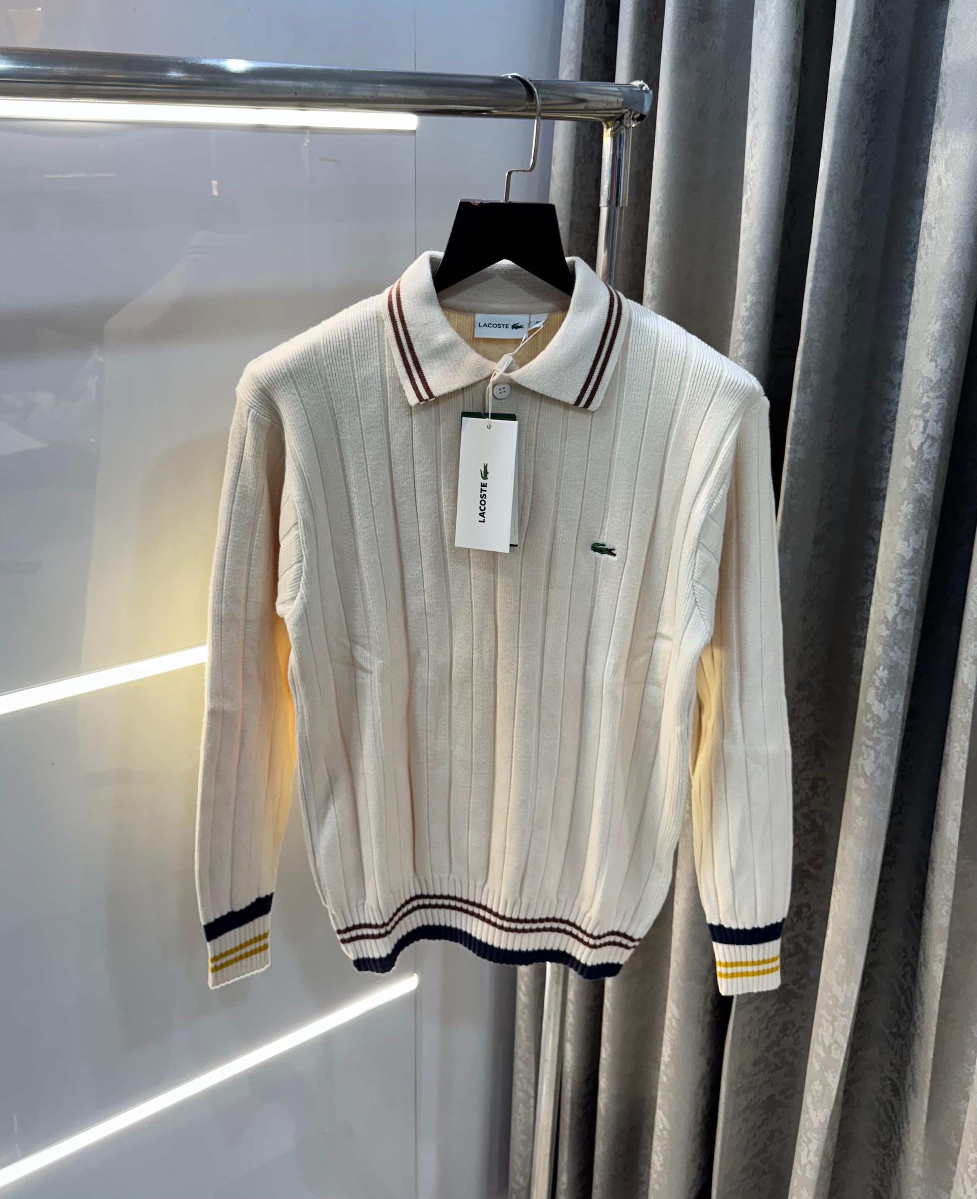 Lacost e Cream Imported Knitted Pull Over
