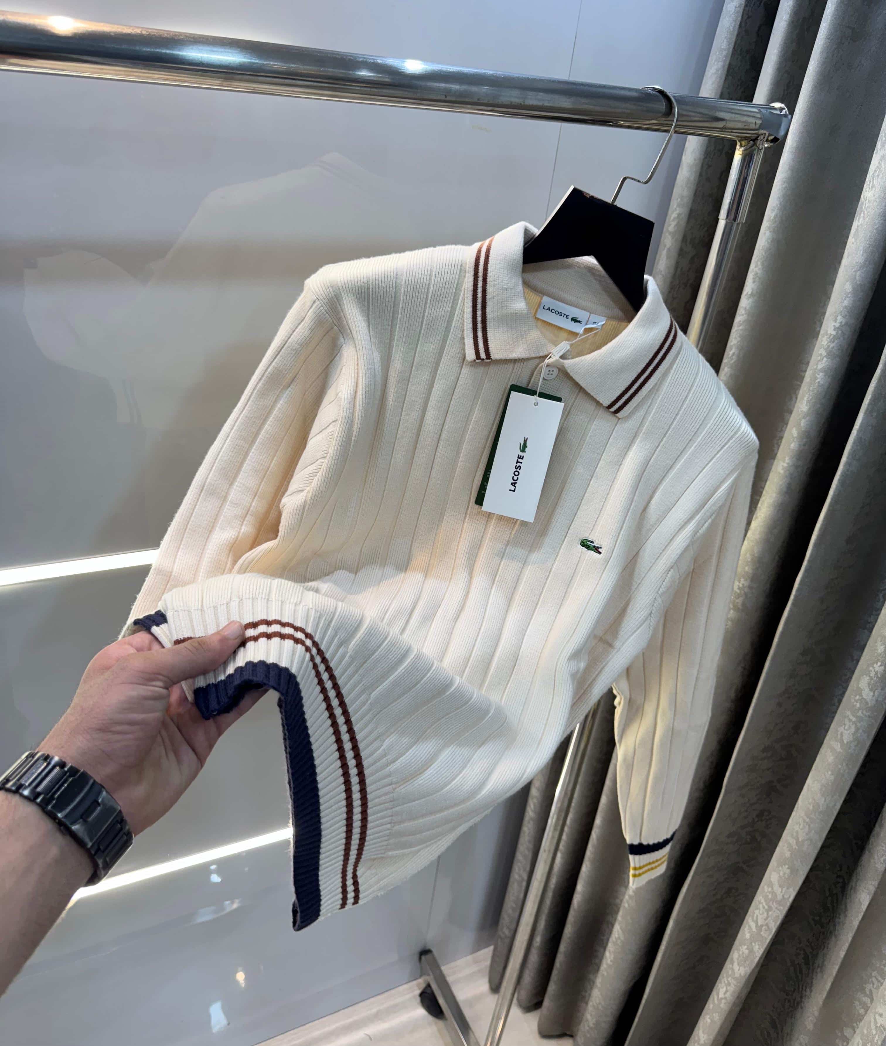 Lacost e Cream Imported Knitted Pull Over