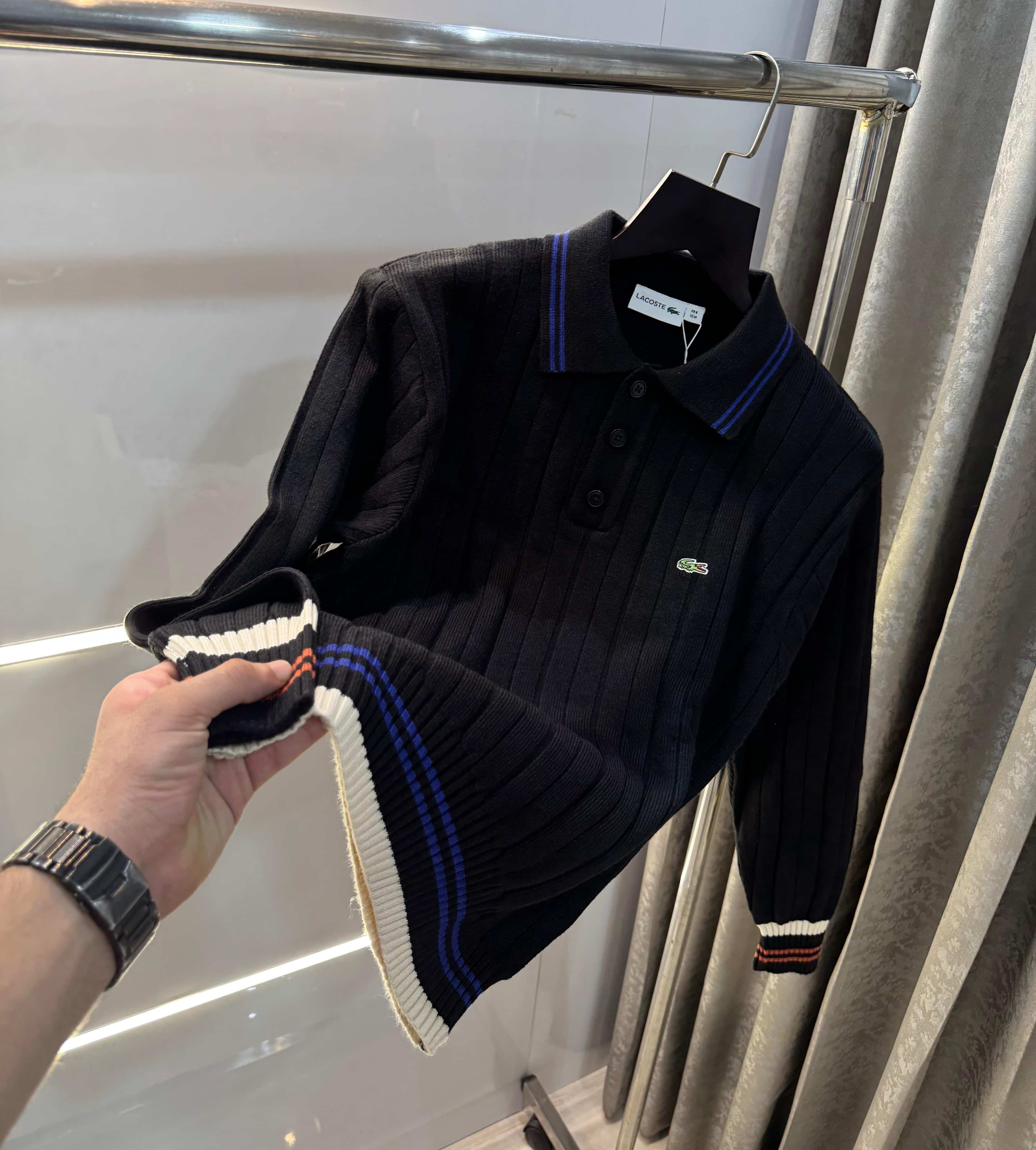 Lacost e Black Imported Knitted Pull Over