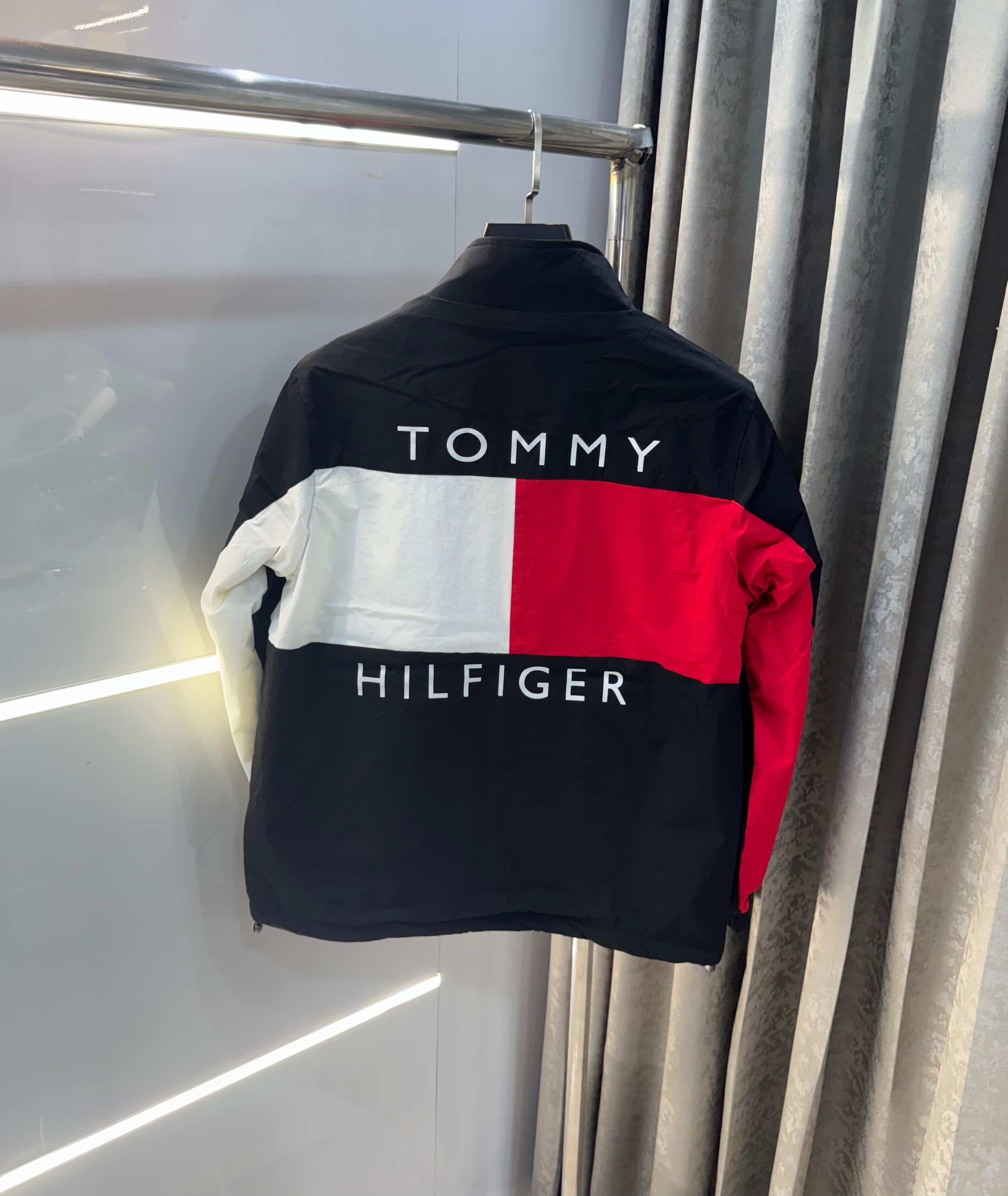 Tomm y Hilfiger Black Imported Premium Bomber Jacket