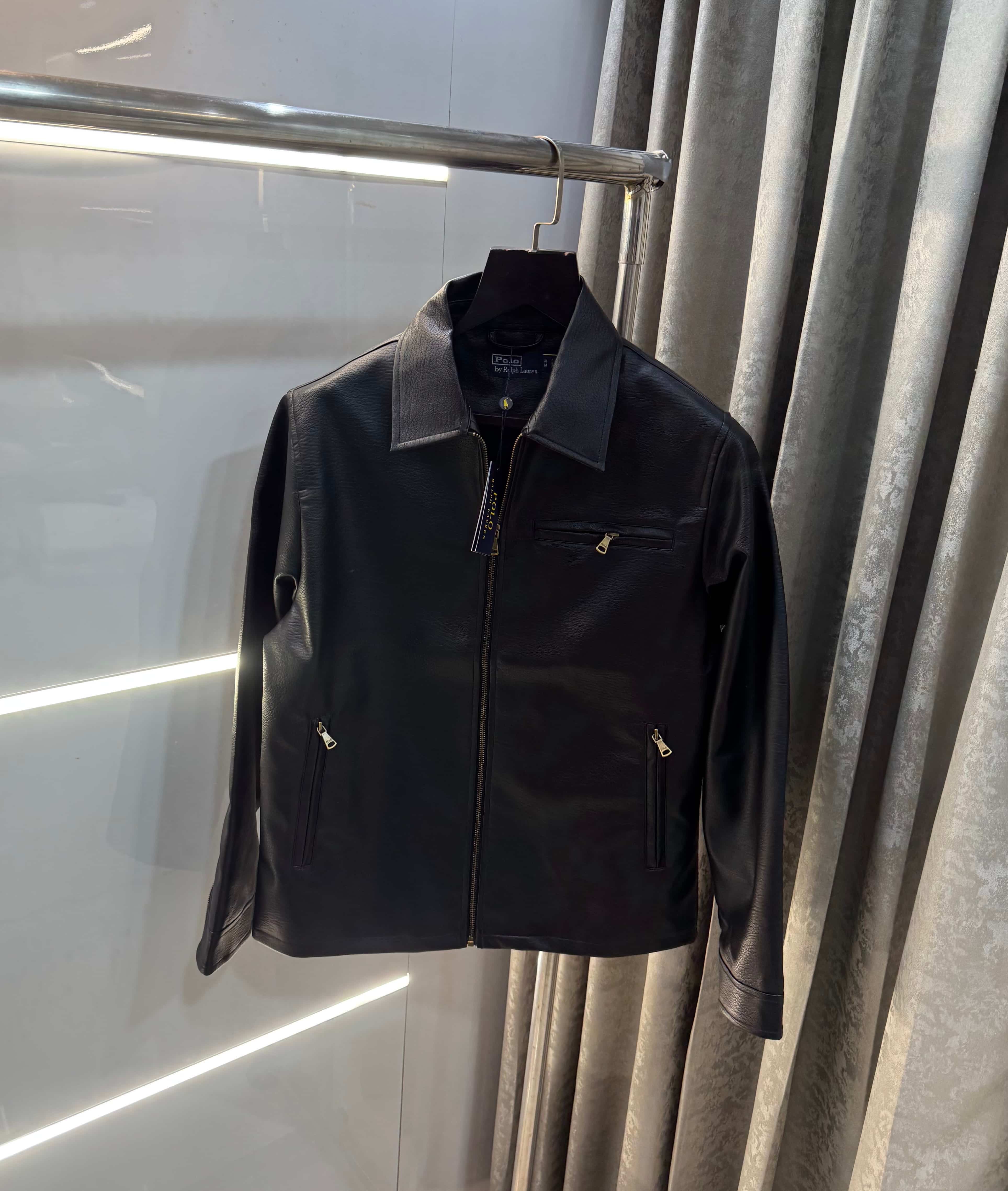 Ralph  Lauren Black Luxury Leather Jacket