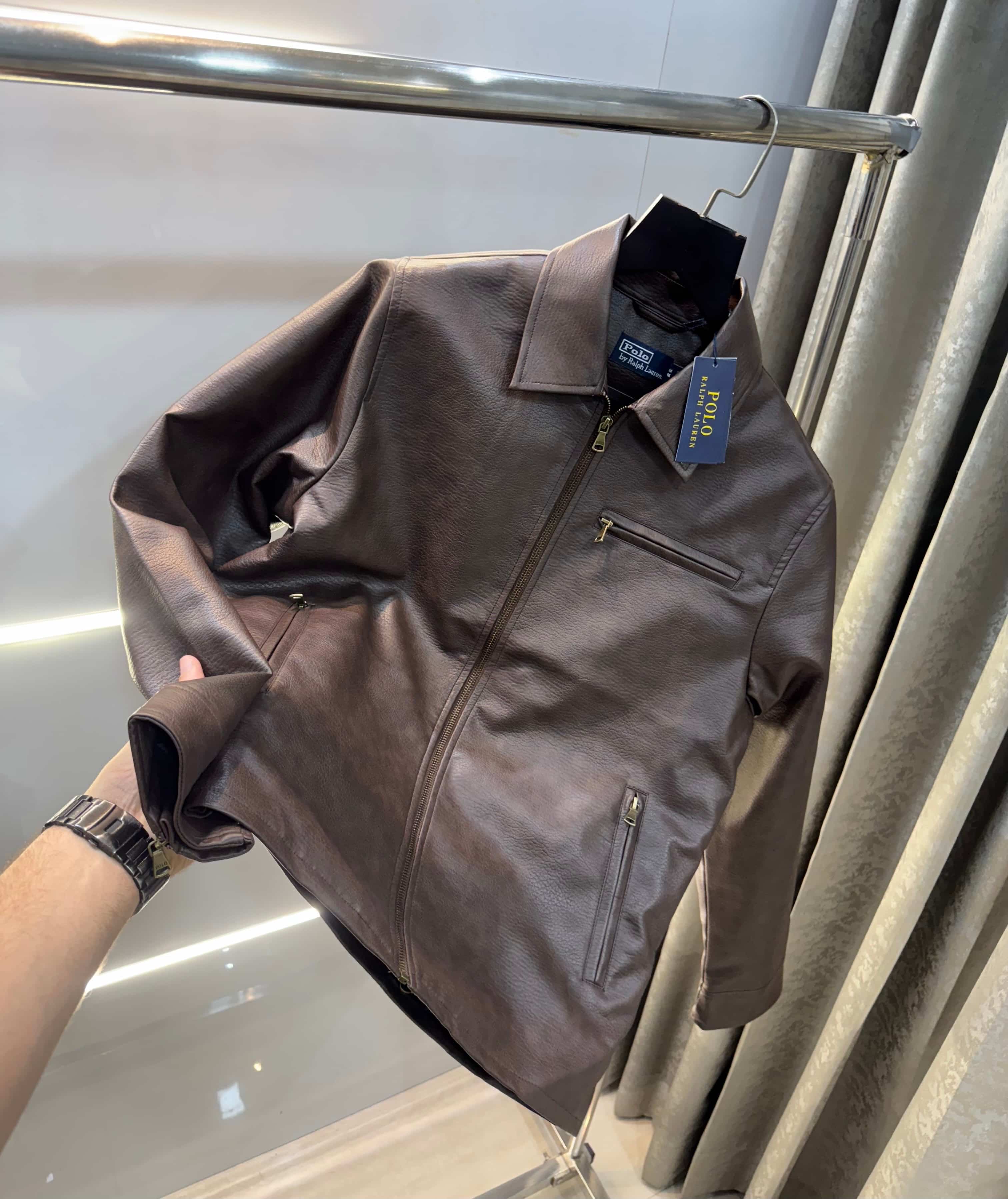 Ralph  Lauren Brown Lu...Xury Leather Jacket