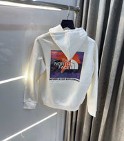The  North Face White Printed Imported Hoodie