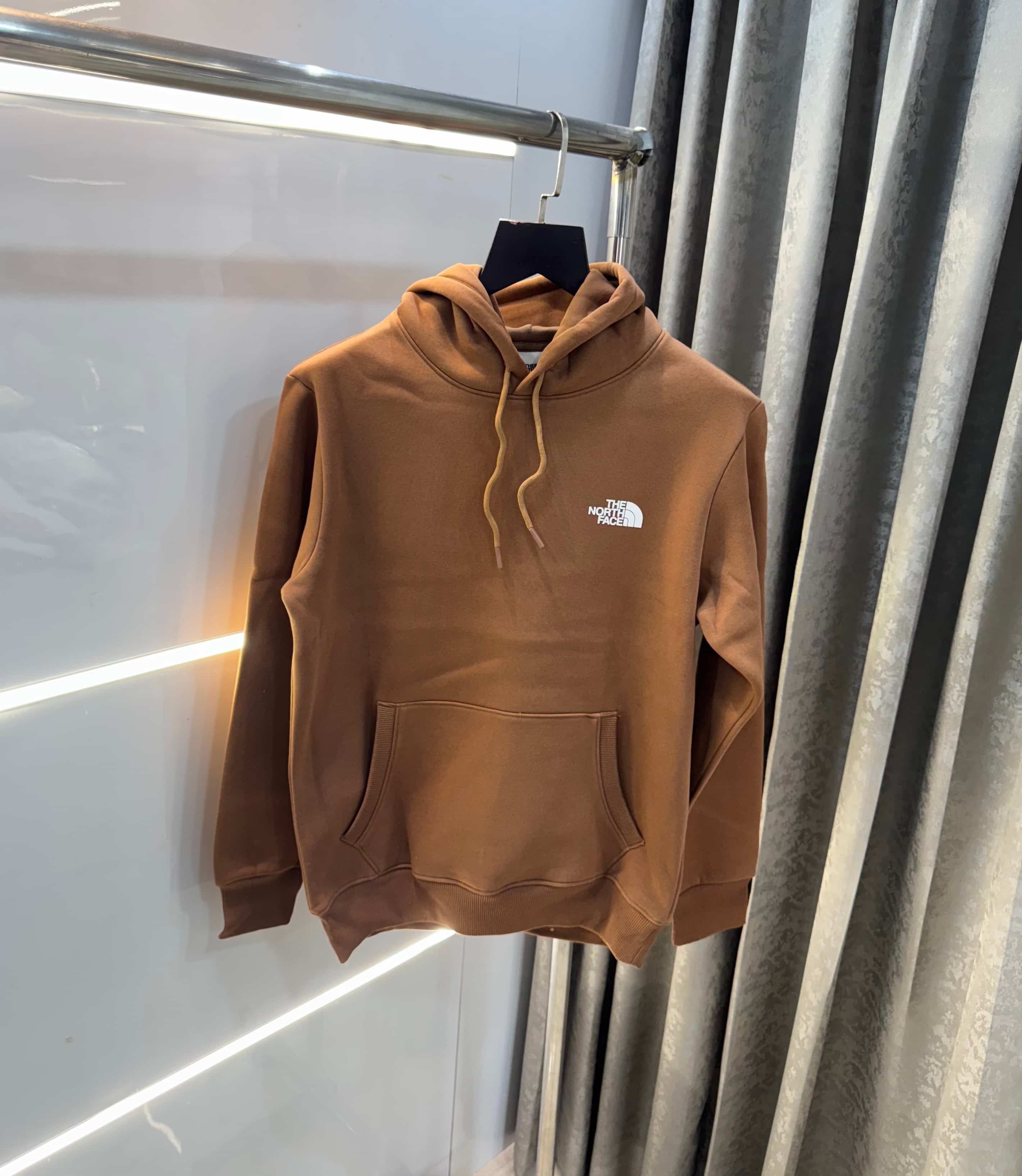 The  North Face Brown Printed Imported Hoodie