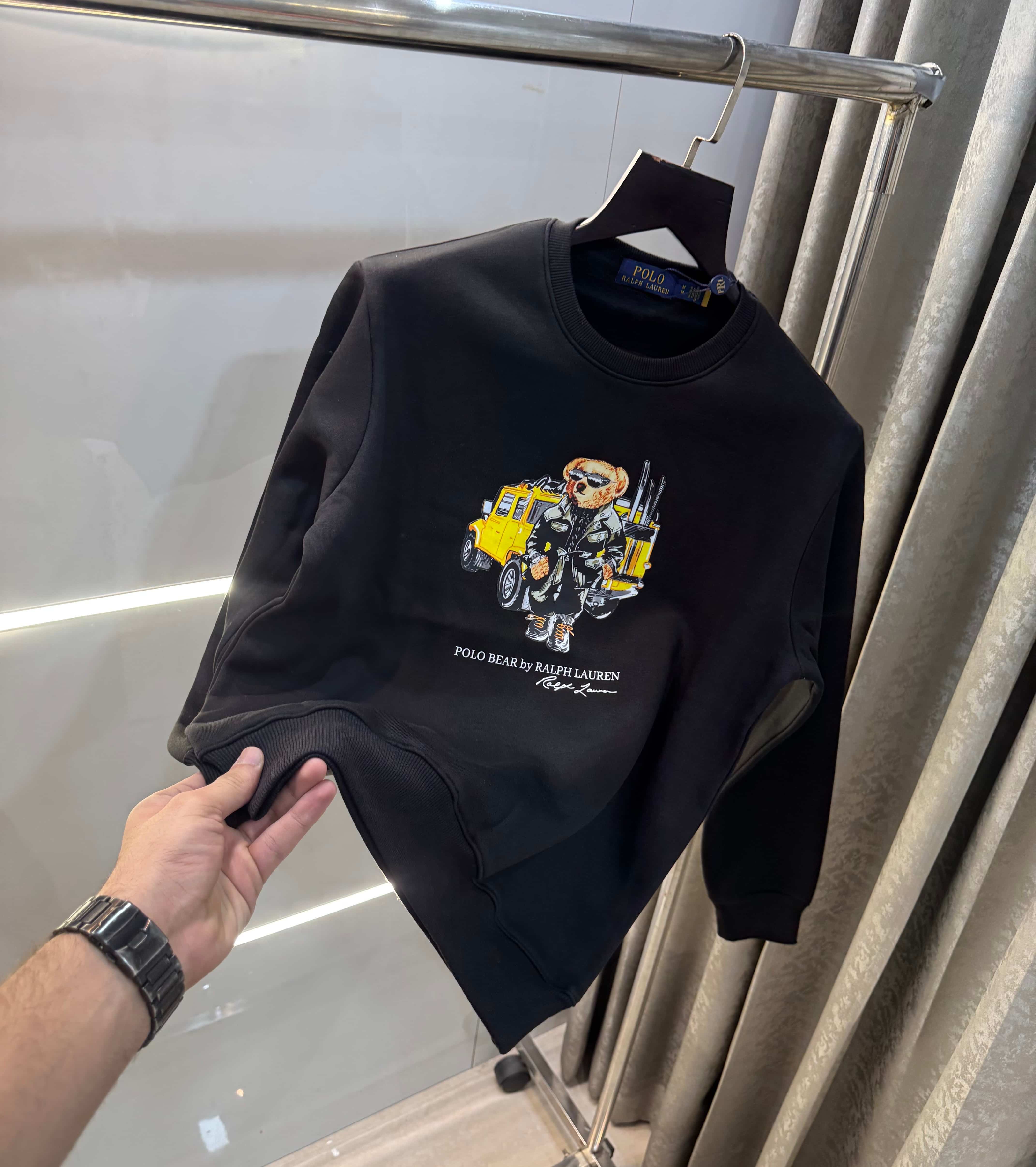 Ralph  Lauren Black Teddy Edition Imported Sweatshirt