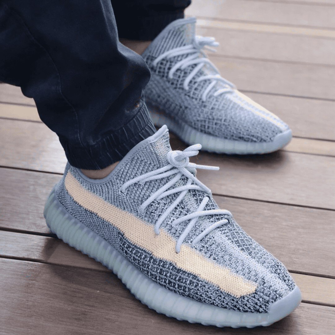 Adidas Yeezy Boost 350 v2 Ash blue Semi UA With Full Accessories For Mens