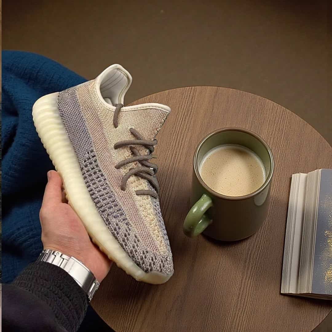 Adidas Yeezy Boost 350 v2 Ash Pearl Semi UA With Full Accessories
