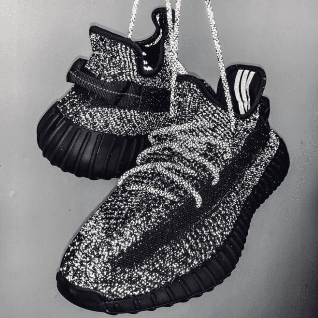 Adidias Yeezy 350 Full Black Reflective Semi UA With Full Accessories