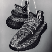 Adidias Yeezy 350 Full Black Reflective Semi UA With Full Accessories