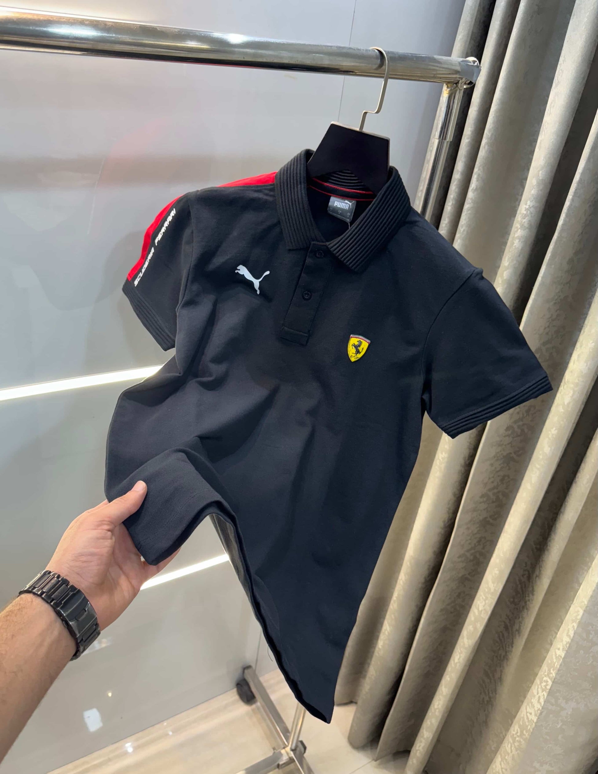 Pum a Black Ferrar i Edition Premium Polo T-Shirt