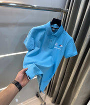 Pum a Sky Blue 6MW Edition Premium Polo T-Shirt