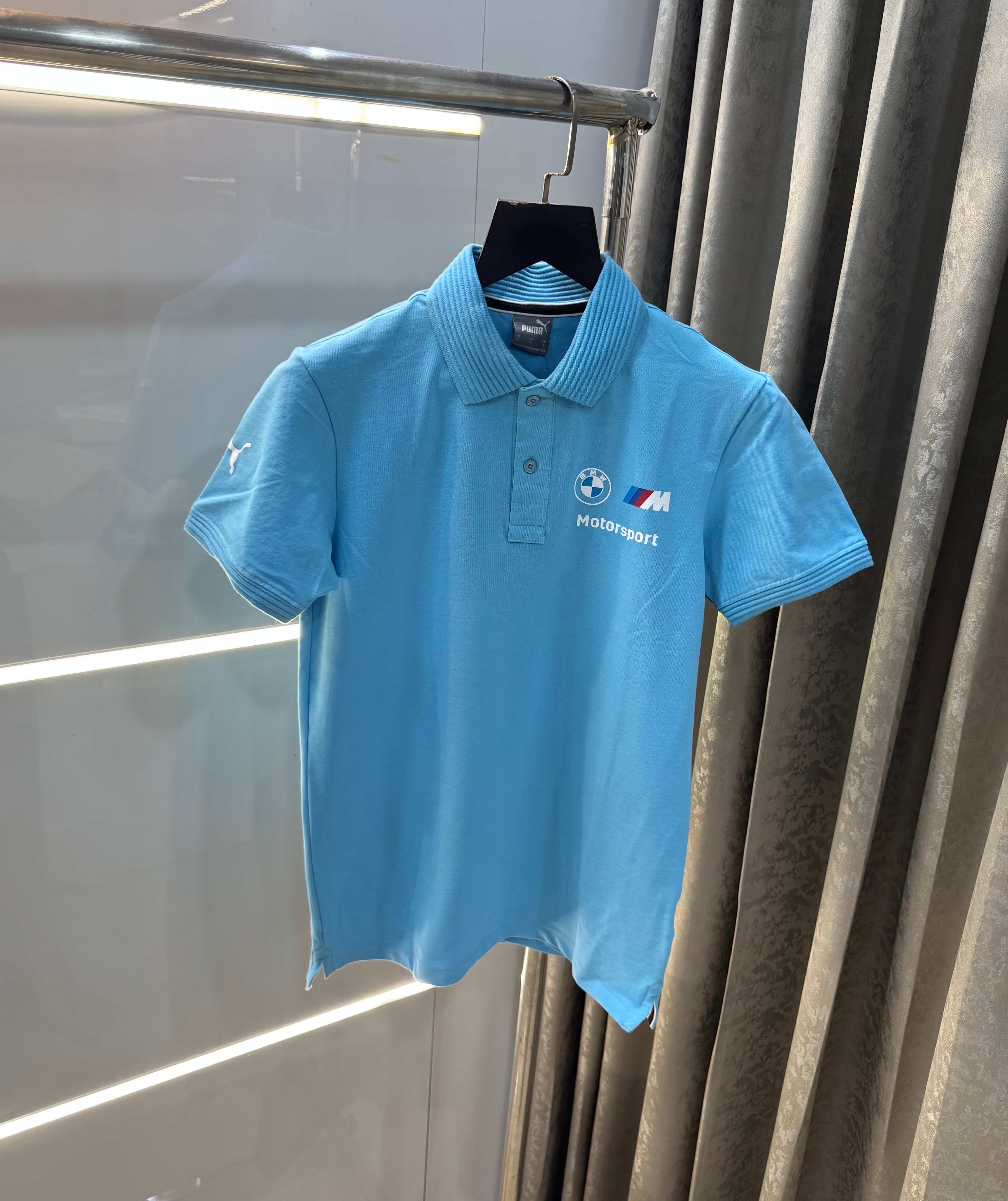 Pum a Sky Blue 6MW Edition Premium Polo T-Shirt