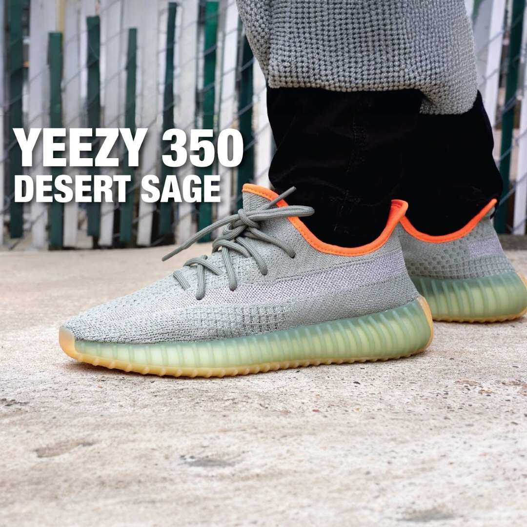 Adidas Yeezy Boost 350 V2 Desert Sage Reflective Semi UA Quality With Full Kit
