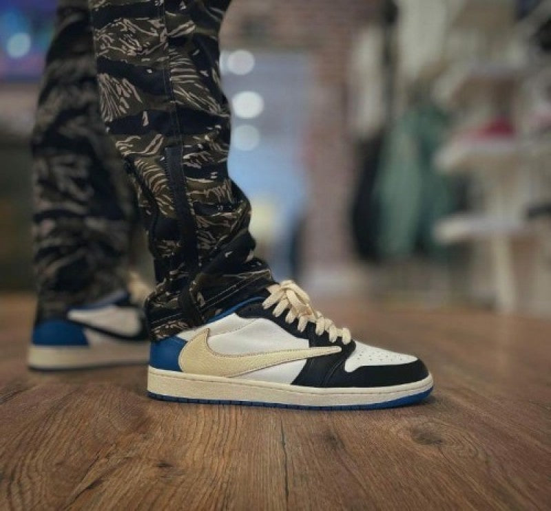 Nike Air Jordan Retro 1 Low Fragment X Travis Scott SEMI UA With PLASTIC PACKING