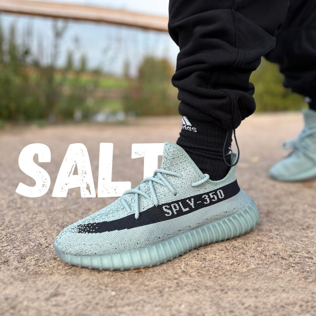 Adidas Yeezy Boost 350 V2 Salt Core Black Semi UA With Full Accessories D-1805
