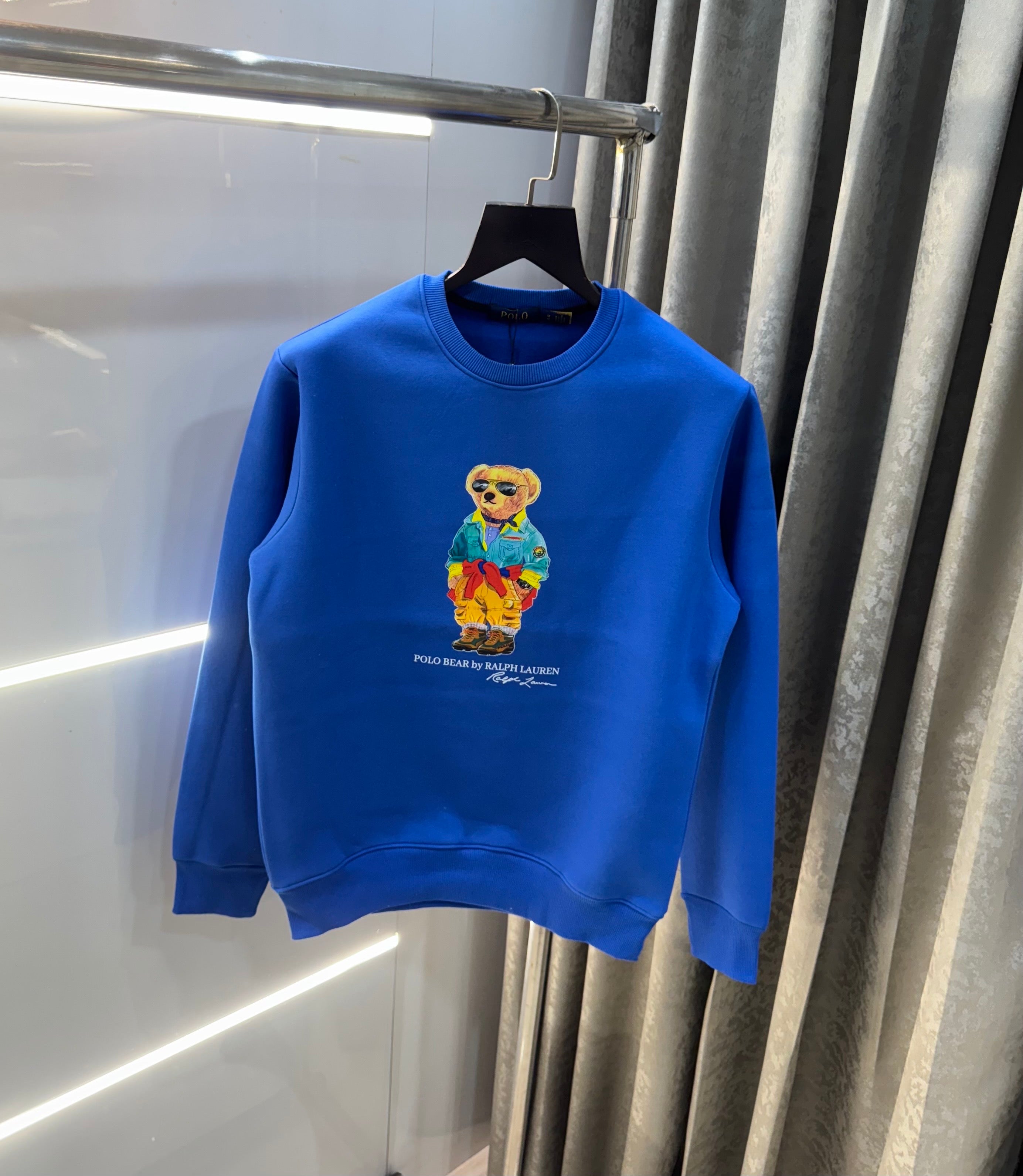 Ralph  Lauren Blue Teddy Edition Imported Sweatshirt