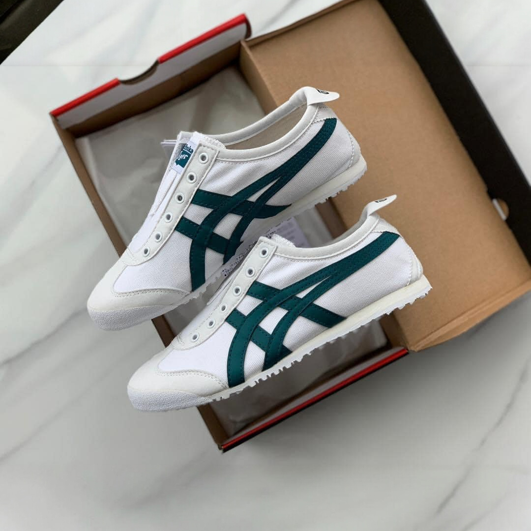 Onitsuka Tiger Mexico 66 Slip On White  Velvet Pine Sneakers for Men