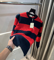 Gant Red Stripes Imported Knitted Pull Over