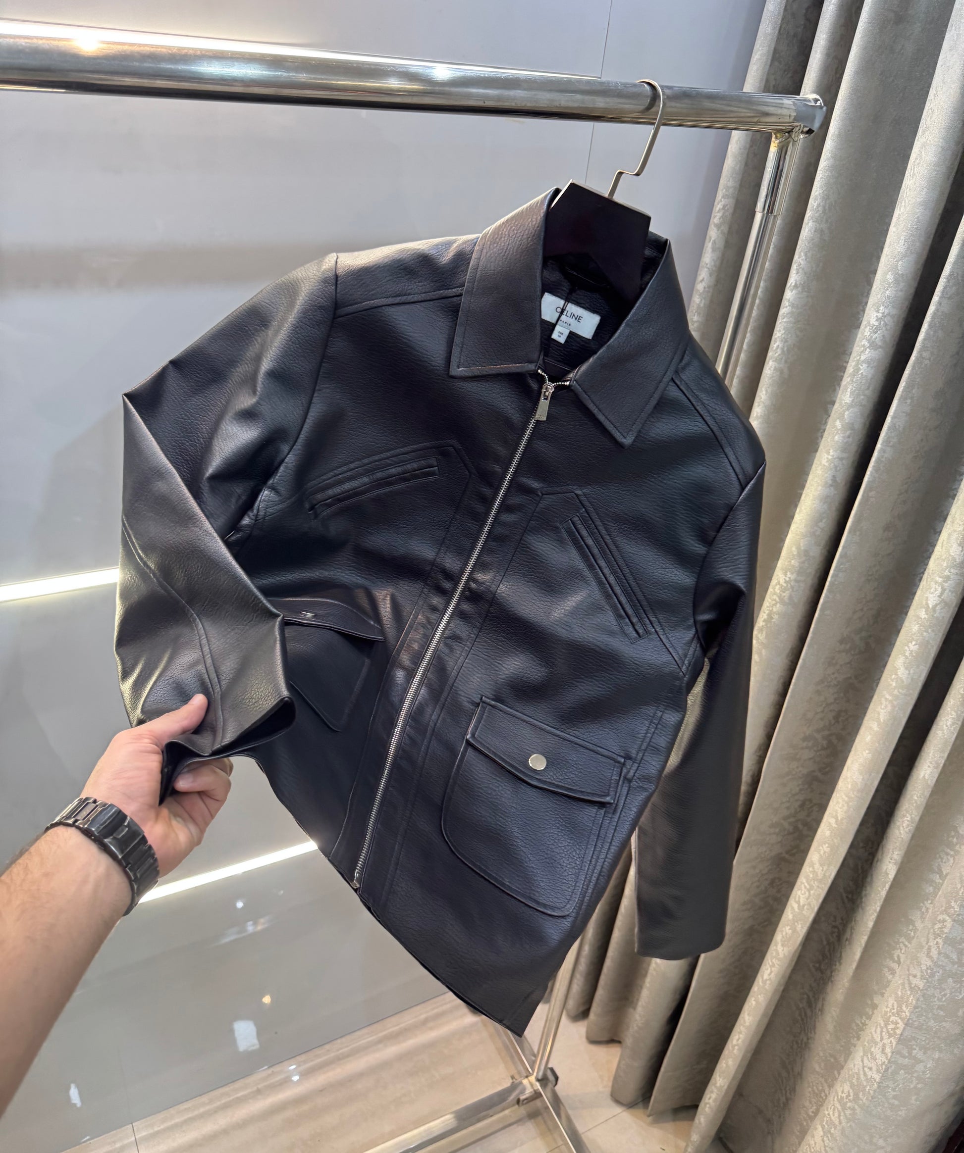 Celin e Black Imported Premium Leather Jacket