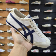 Onitsuka Tiger Mexico 66 Slip On Beige Navy Blue For Mens
