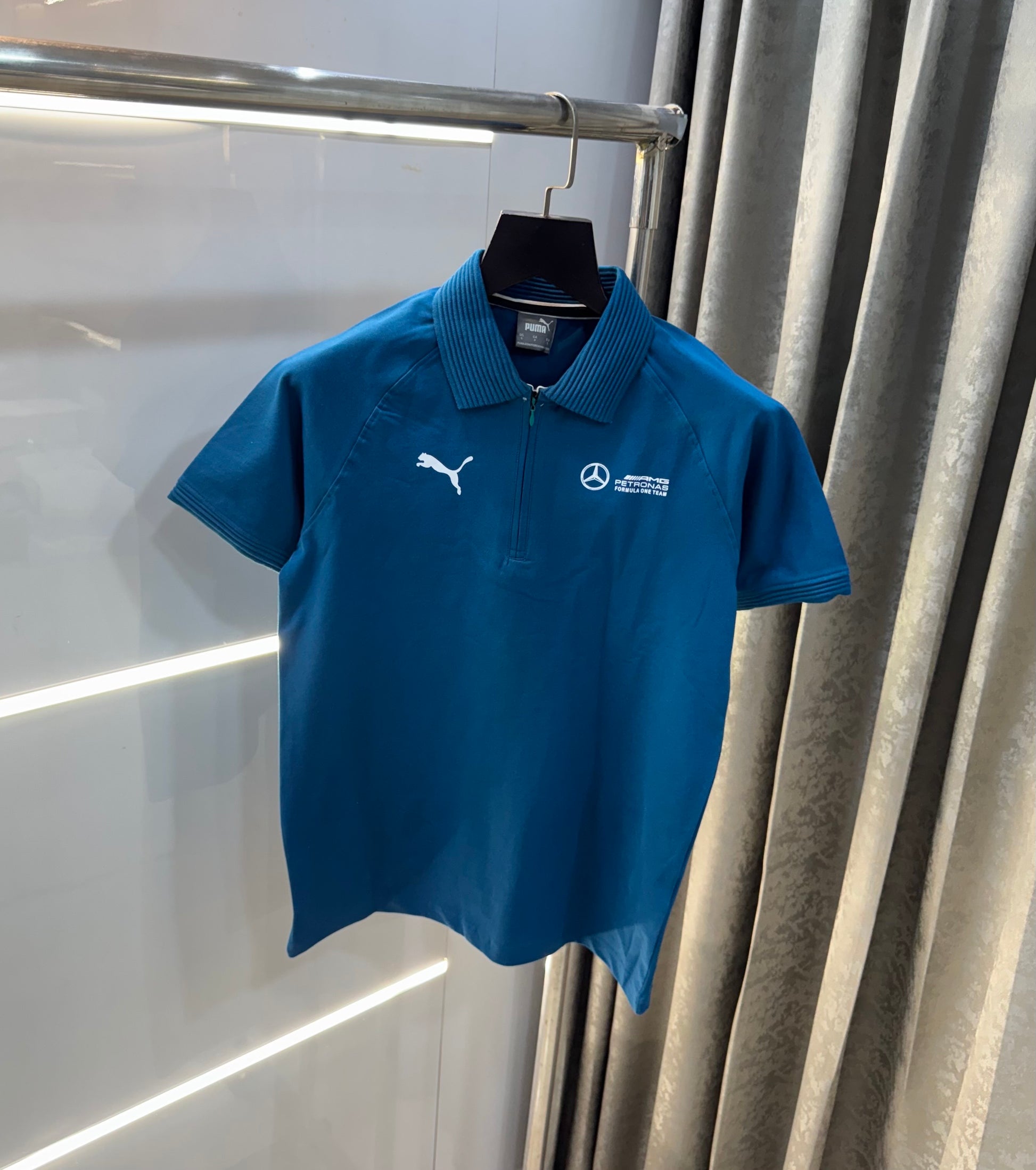 Pum a Blue Mercedes Edition Premium Polo T-Shirt