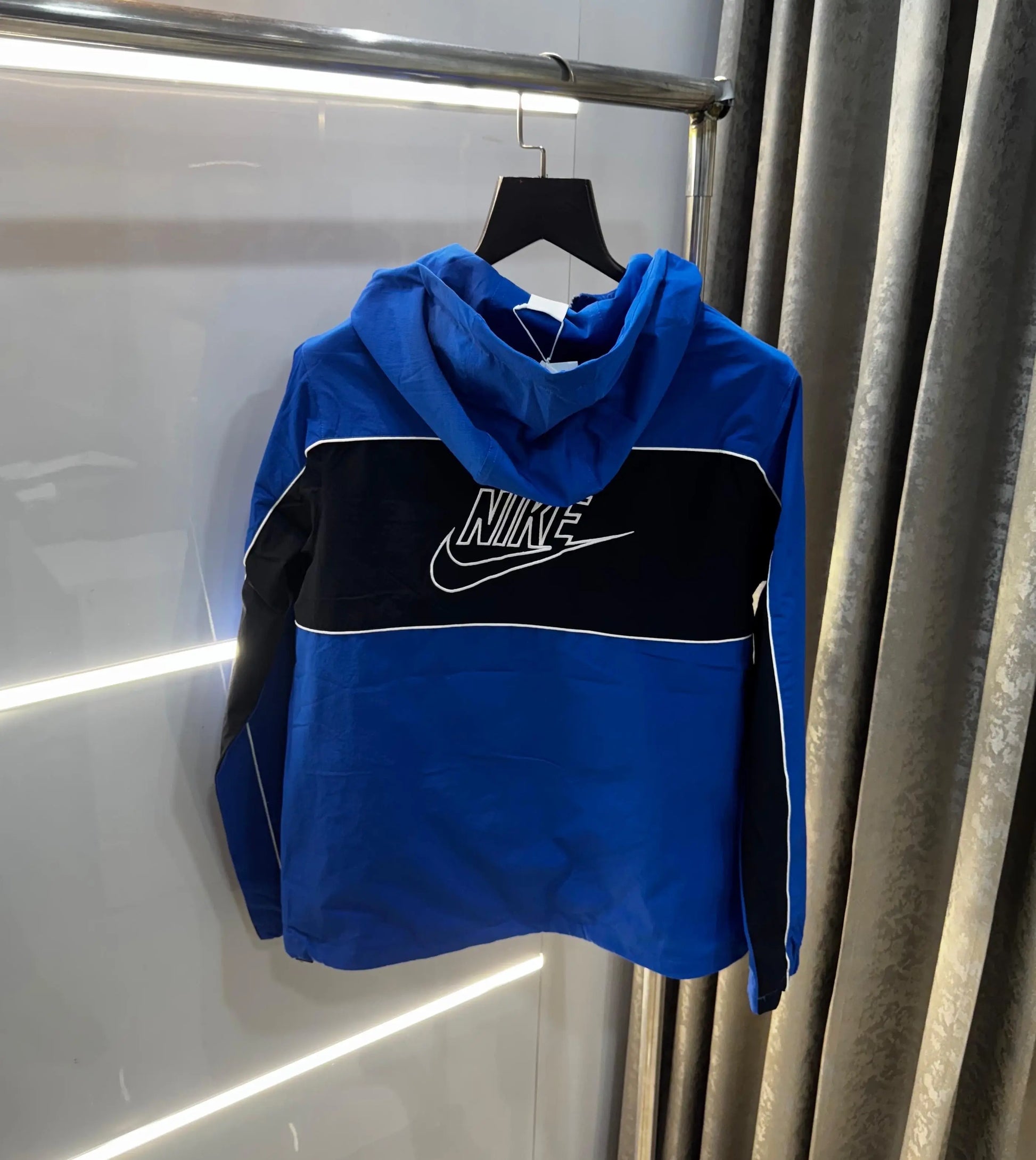 Nik e Blue Imported Premium WindBreaker Jacket