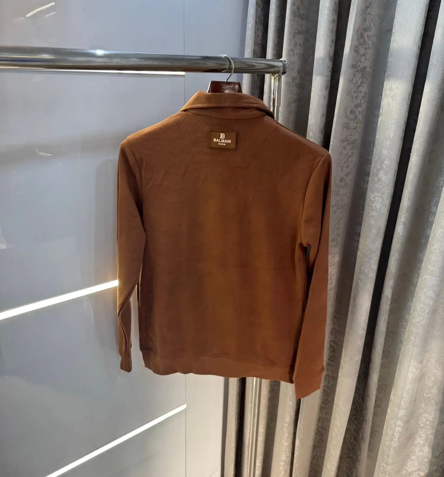 Balmai n Paris Brown Logo Imported  Jacket