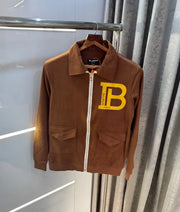Balmai n Paris Brown Logo Imported  Jacket
