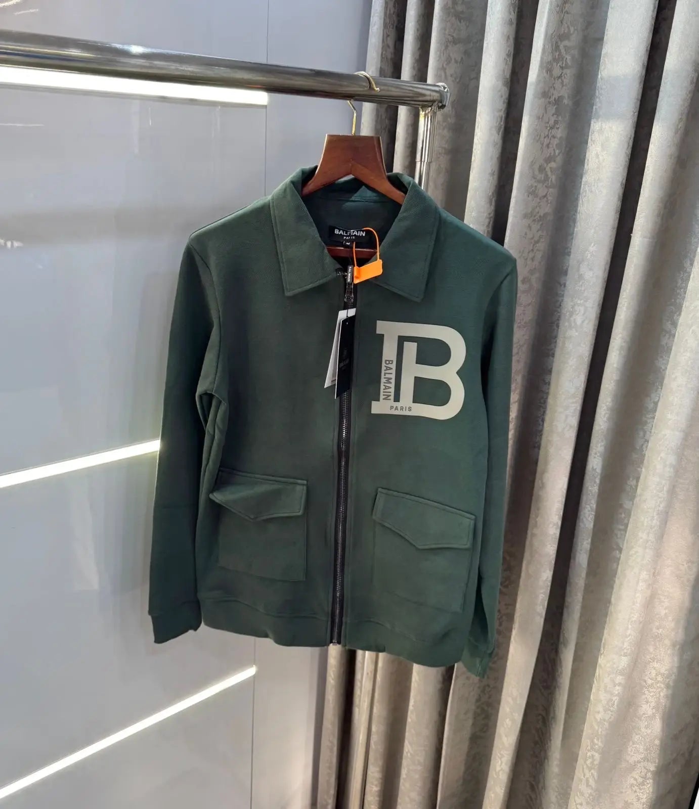 Balmai n Paris green Logo Imported  Jacket