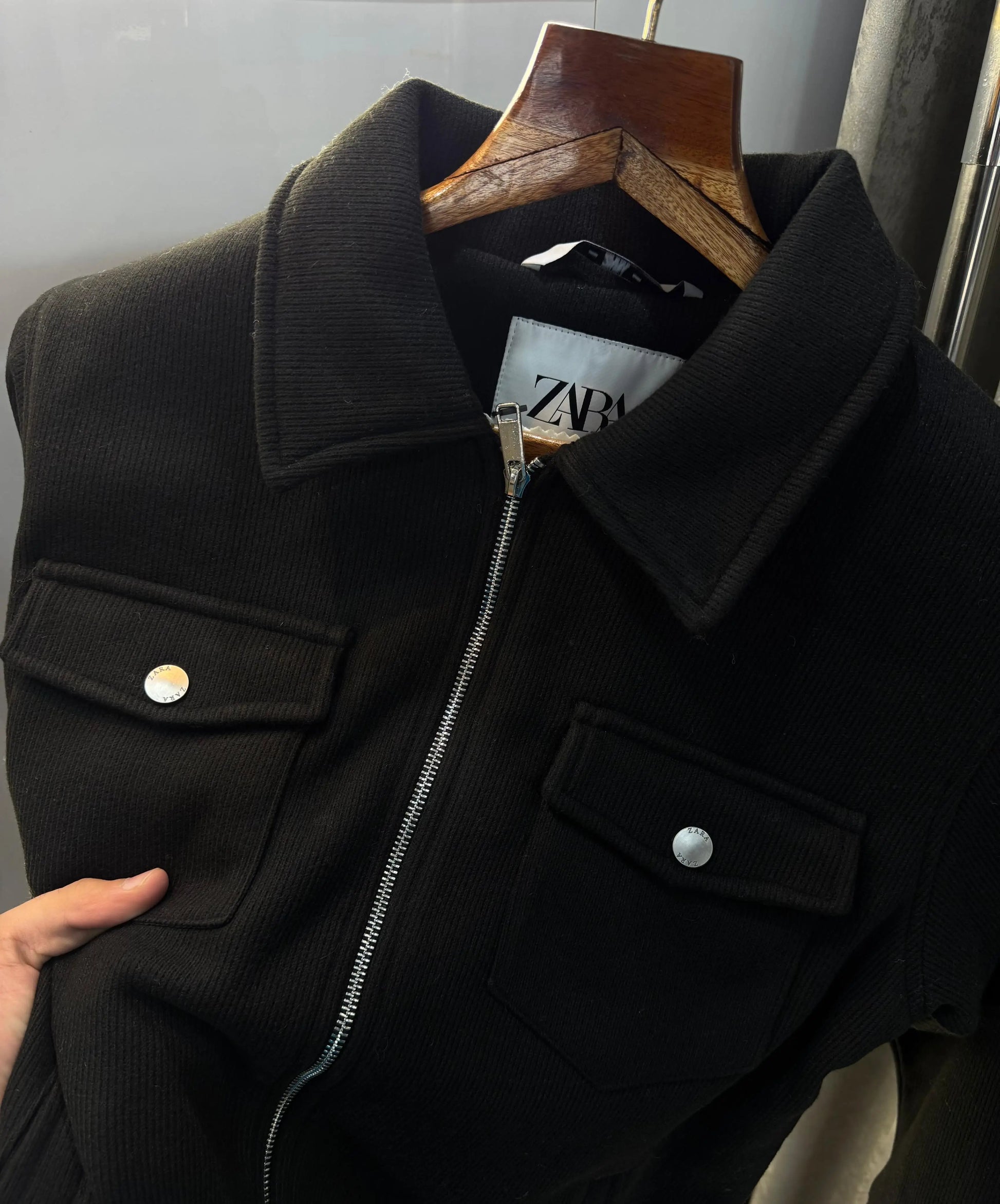 Zar a Black  Premium Classic Bomber Jacket