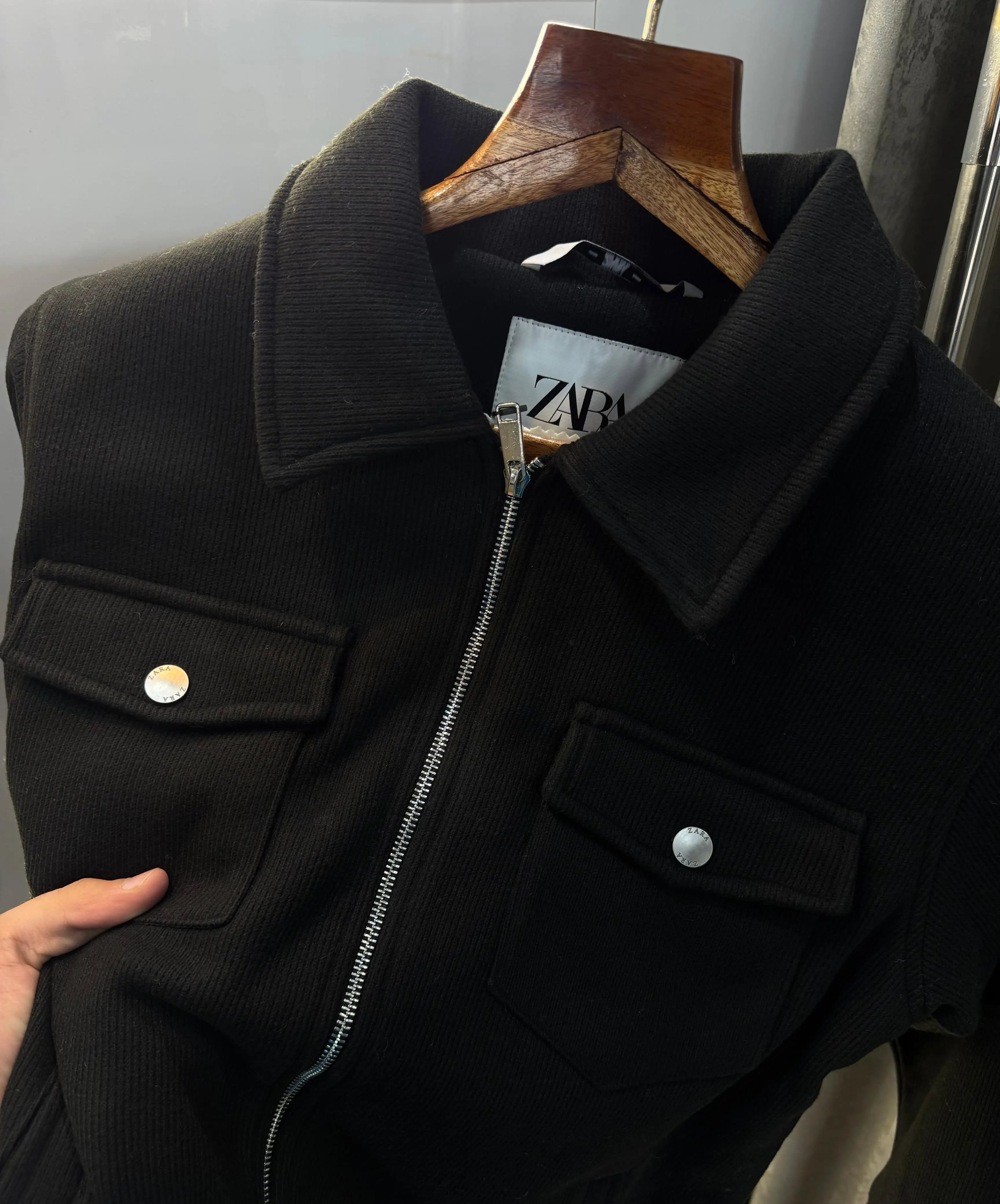 Zar a Black  Premium Classic Bomber Jacket