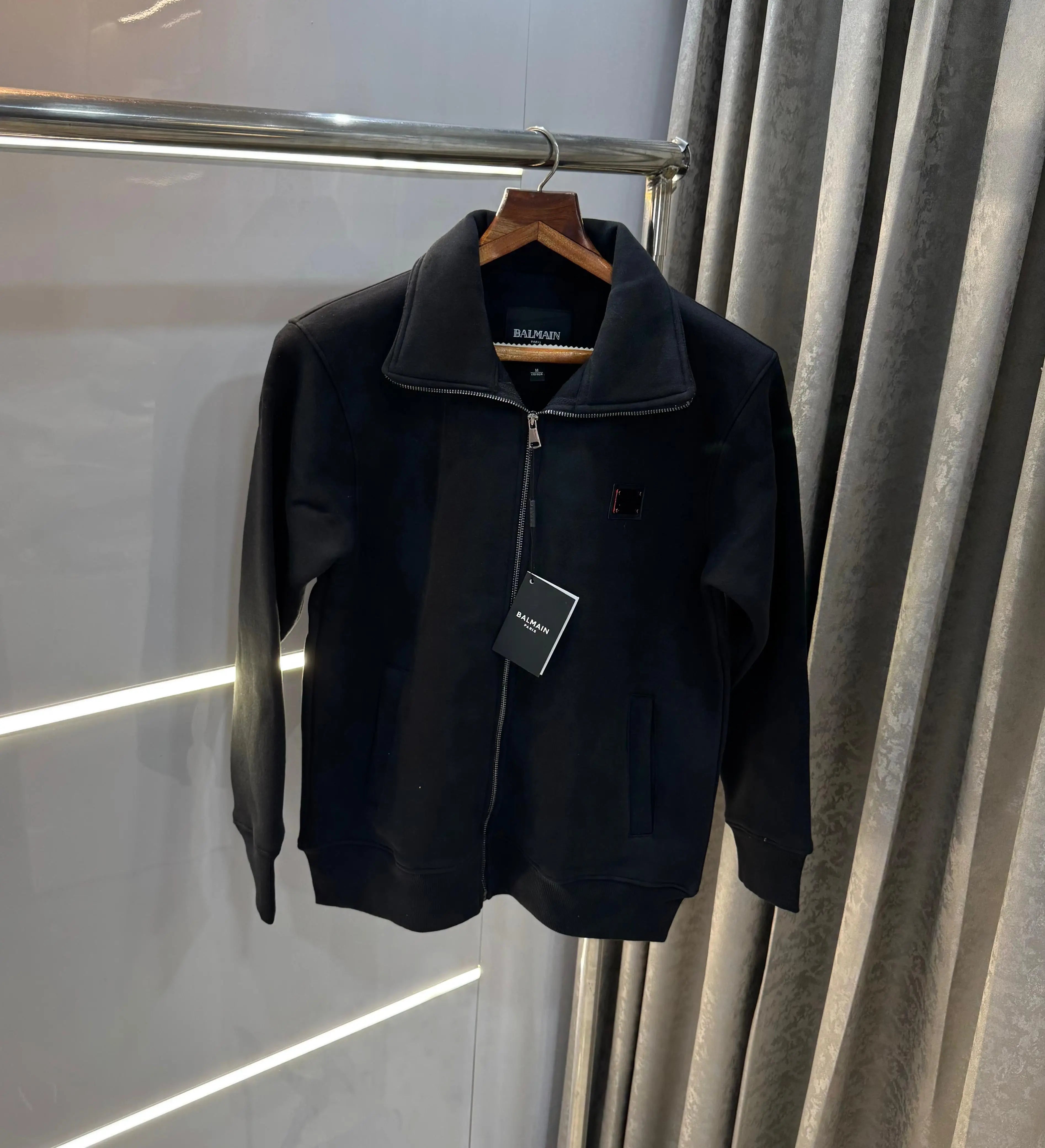 Balmai n Paris black red Logo Imported  Jacket