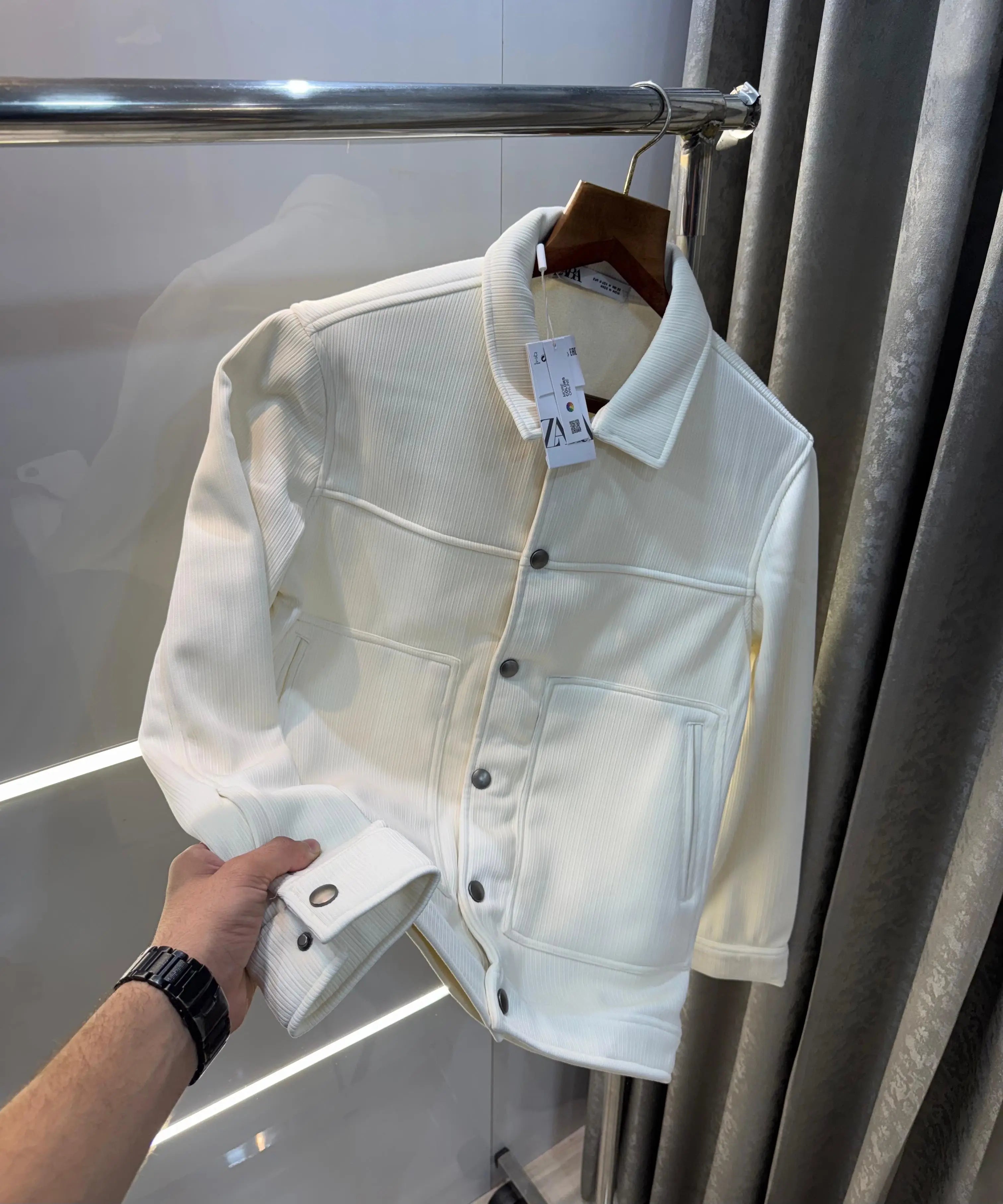 Zar a white  Premium Classic Bomber Jacket