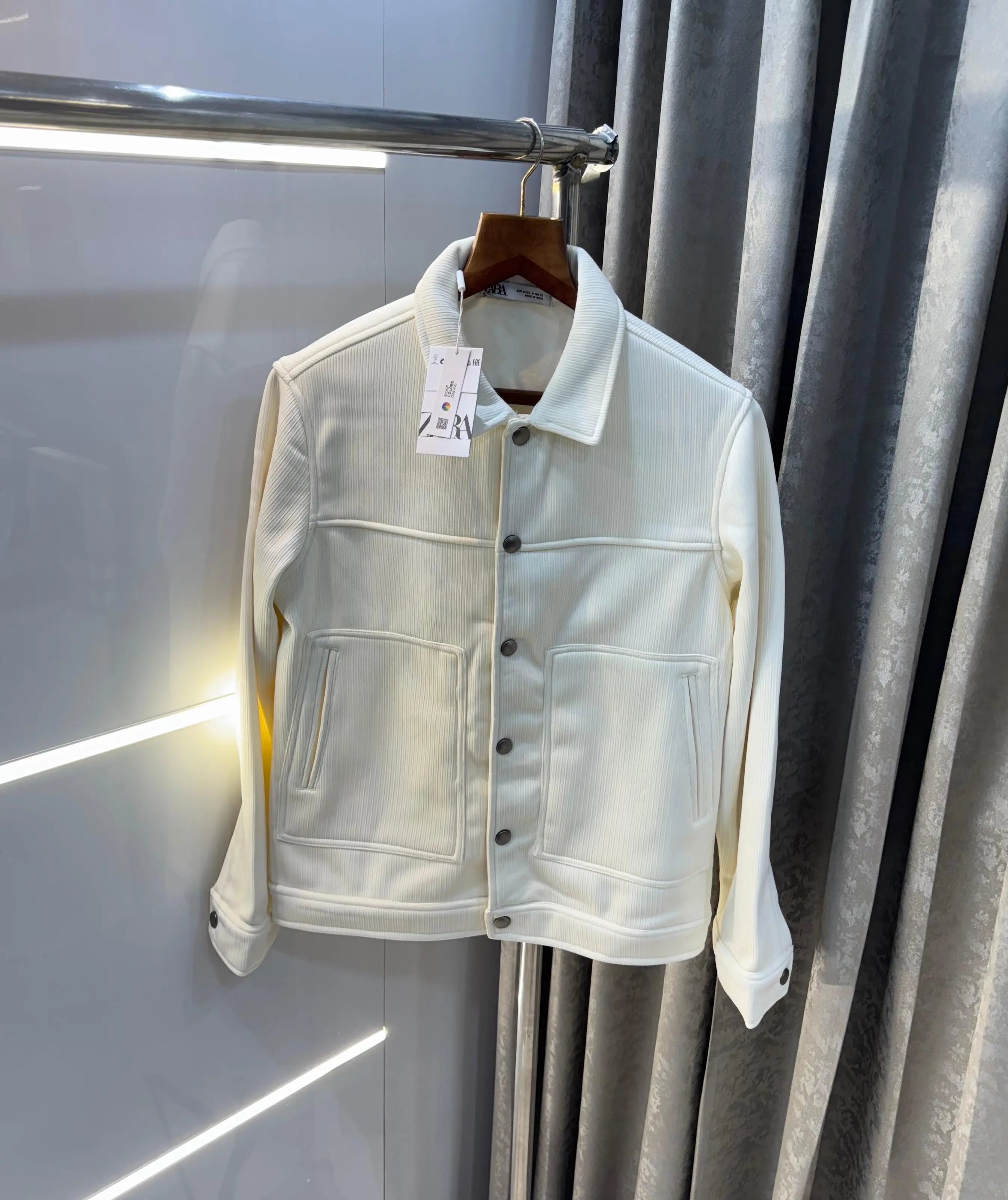 Zar a white  Premium Classic Bomber Jacket