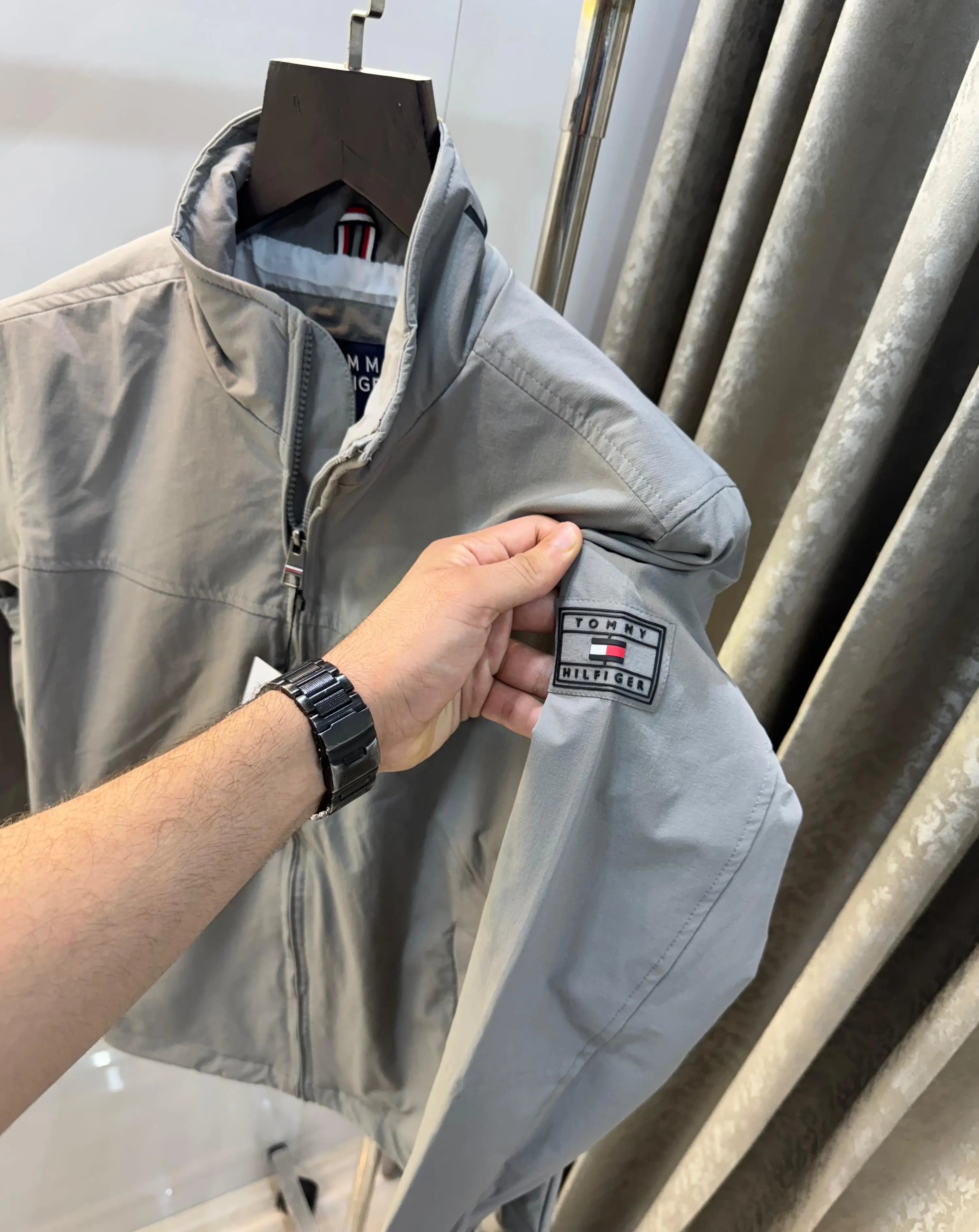Tomm y Hilfiger gery Imported Premium Bomber Jacket